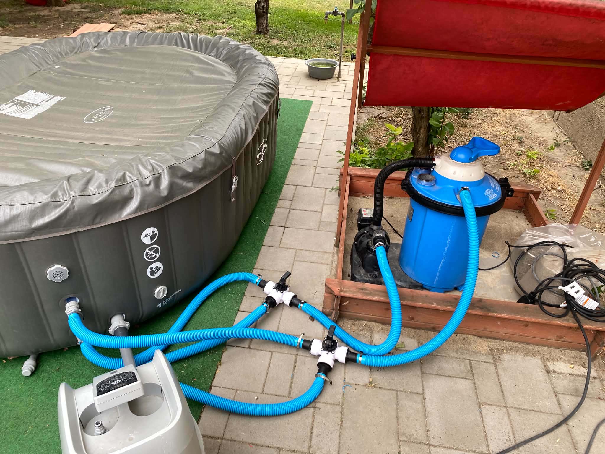 Jakuzzi homokszűrős átalakítása